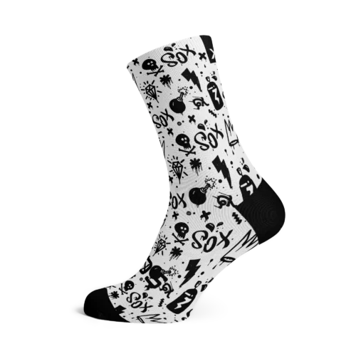 DoodleWhite Chaussettes SOX FOOTWEAR Doodle White
