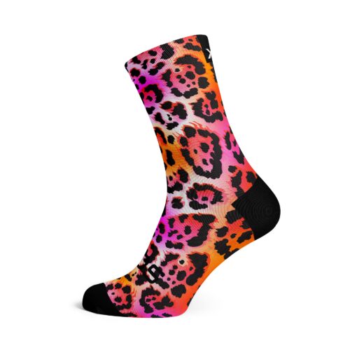 Electric-Leopard-Pink Chaussettes SOX FOOTWEAR Electric Leopard Pink