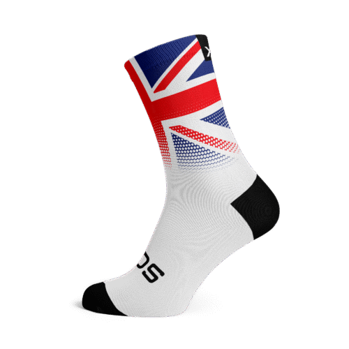 UnitedKingdom_W Chaussettes SOX FOOTWEAR Flag UK White Paint