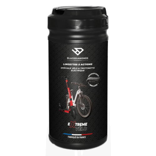 Lingettes nettoyantes vélo, pot de 80 lingettes